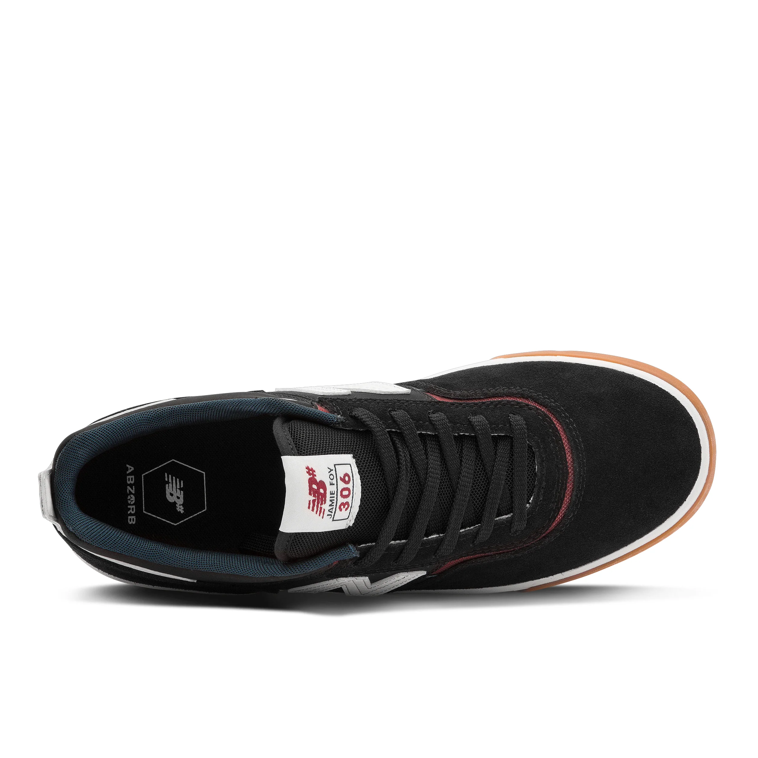 New Balance Numeric 306 Jamie Foy Skateboard Shoe - Black/Rust - Image 3