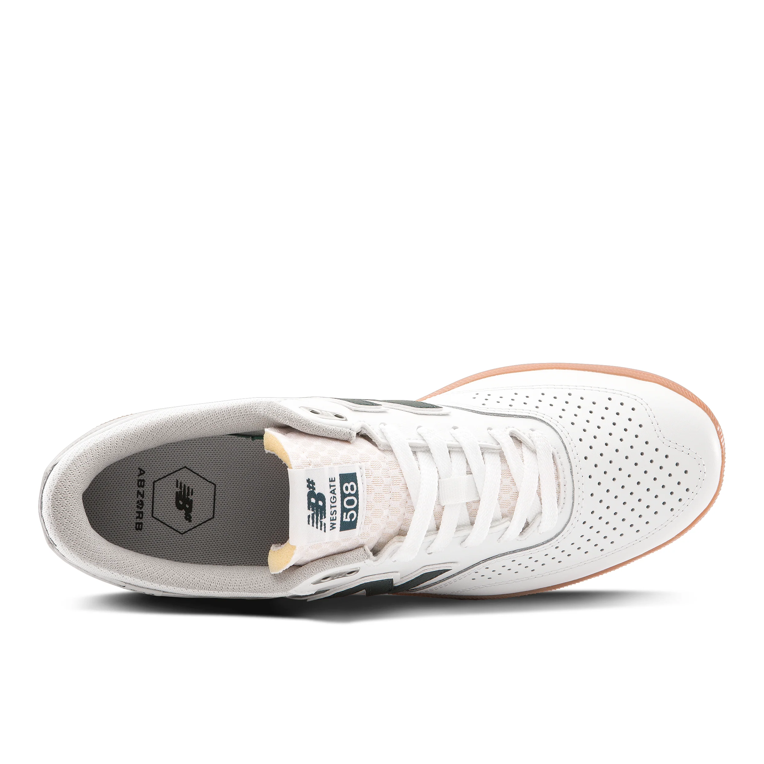 New Balance Numeric 508 Brandon Westgate Skateboard Shoe - White/Teal - Image 3