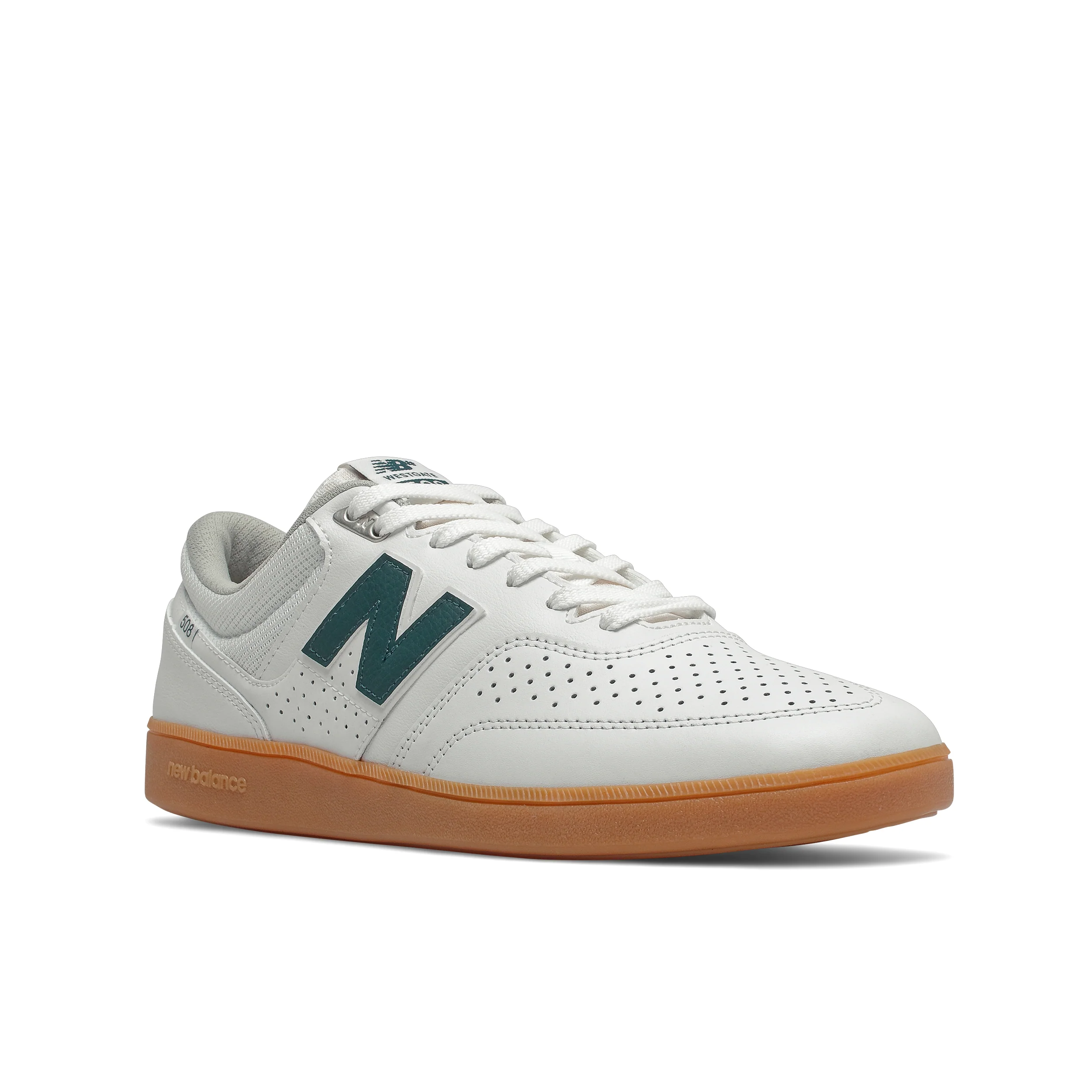 New Balance Numeric 508 Brandon Westgate Skateboard Shoe - White/Teal - Image 4