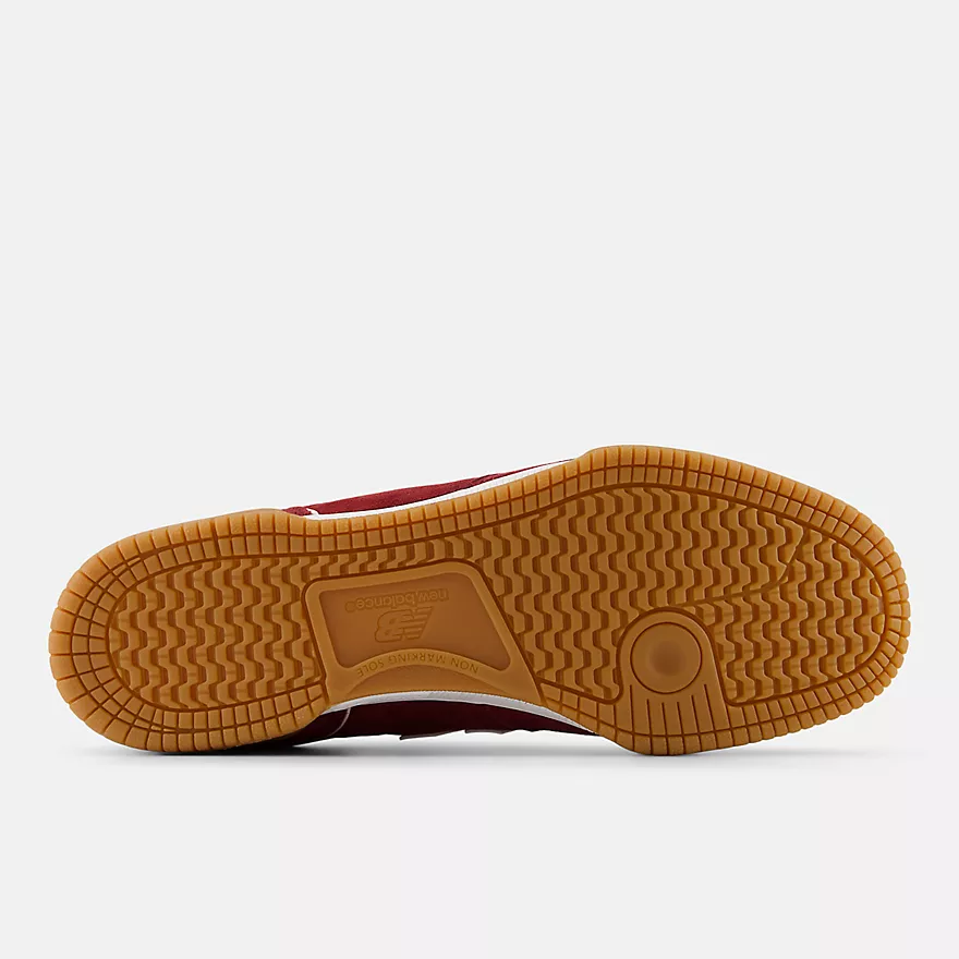 New Balance Numeric NM600 Tom Knox Skateboard Shoes - Burgundy With White - Image 5