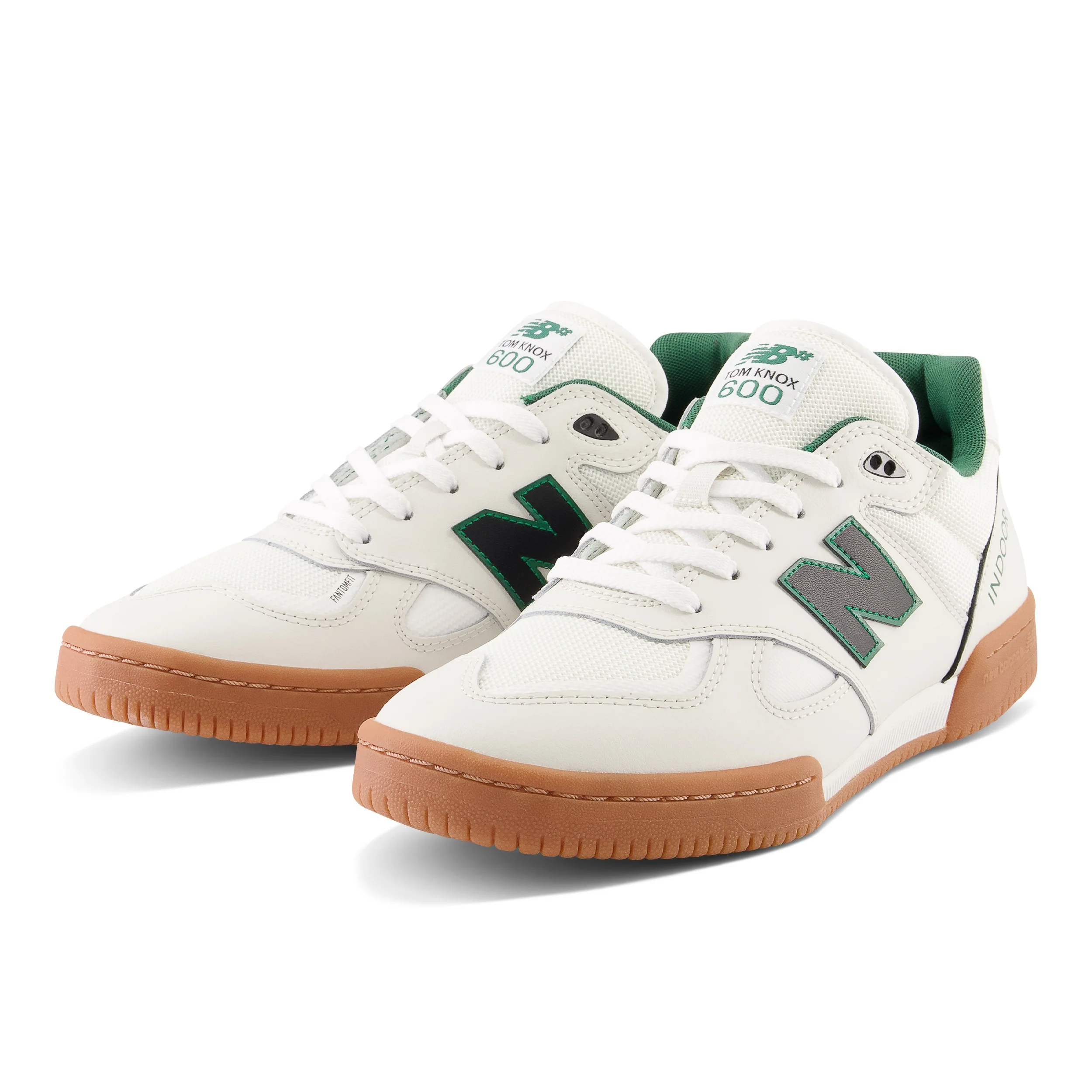 New Balance Numeric NM600 Tom Knox Skateboard Shoes - White / Green - Image 2