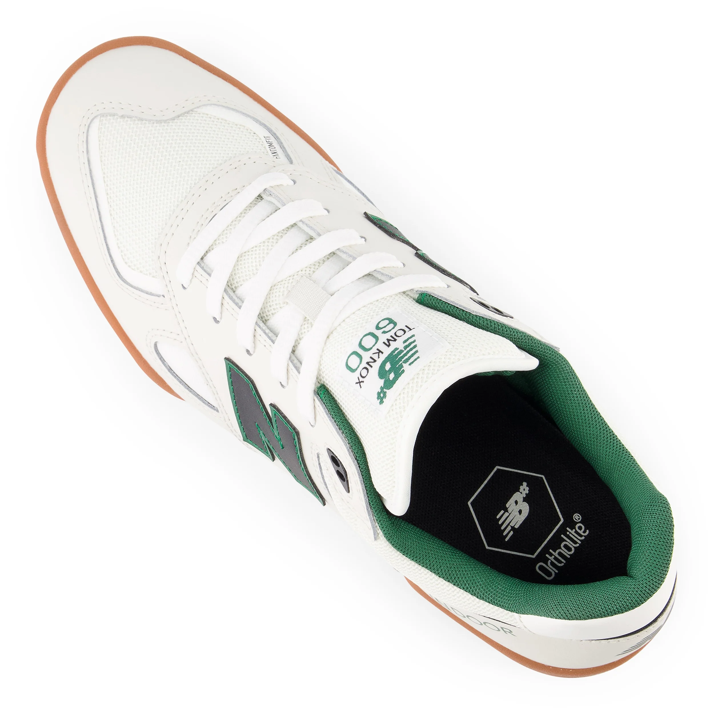 New Balance Numeric NM600 Tom Knox Skateboard Shoes - White / Green - Image 9