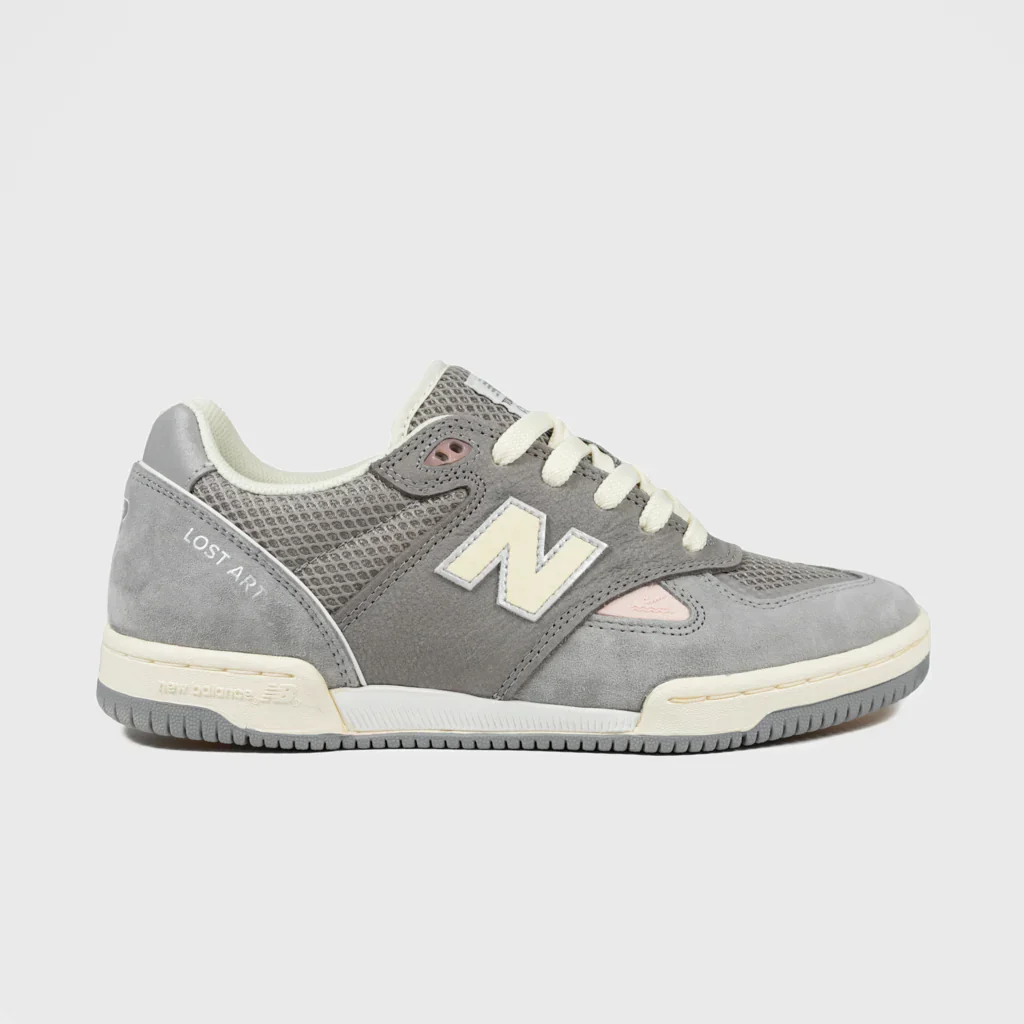 New Balance Numeric Tom Knox 600 X Lost Art Skateboard Shoes - Sea Salt / Grey