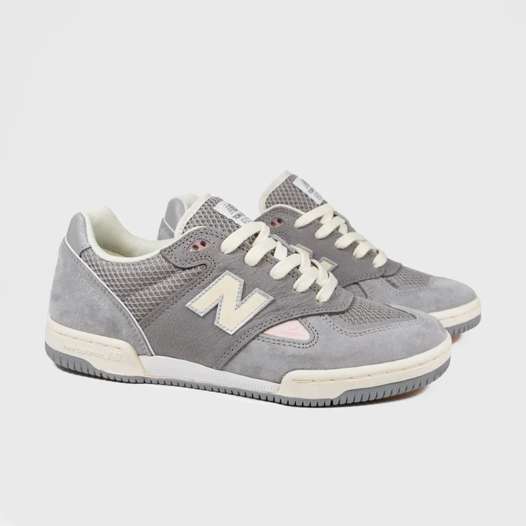 New Balance Numeric Tom Knox 600 X Lost Art Skateboard Shoes - Sea Salt / Grey - Image 2