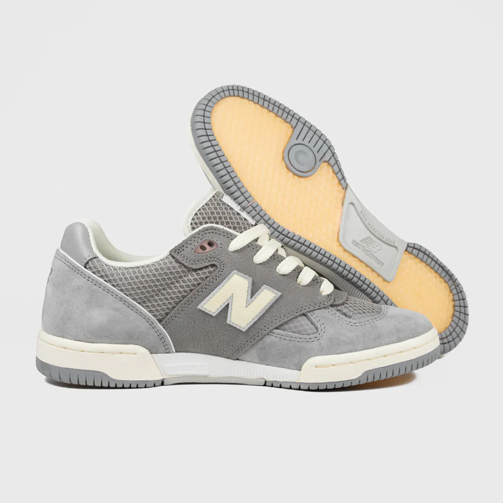 New Balance Numeric Tom Knox 600 X Lost Art Skateboard Shoes - Sea Salt / Grey - Image 4