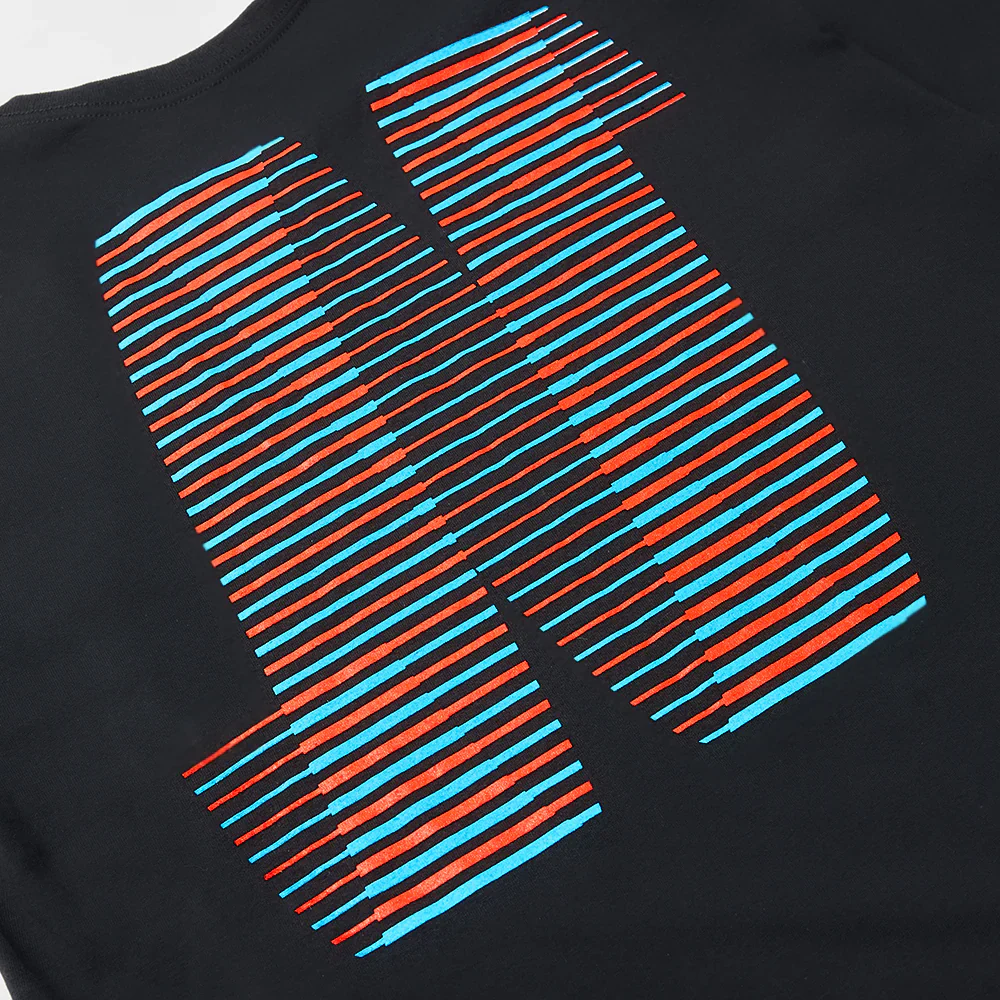North Skate Mag North N Logo T-Shirt - Black / Blue / Red - Image 4