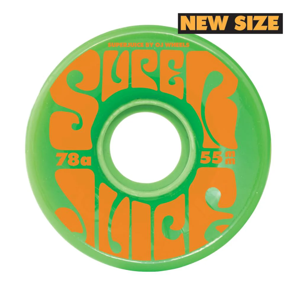 OJ Wheels Super Juice 78A Mini Skateboard Wheels Green - 55mm