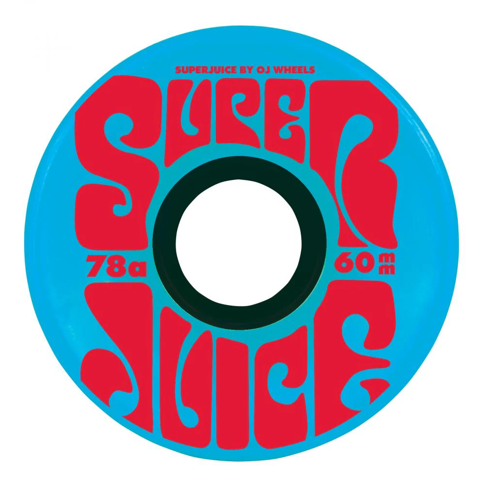 OJ Wheels Super Juice 78A Skateboard Wheels Citrus Blue - 60mm