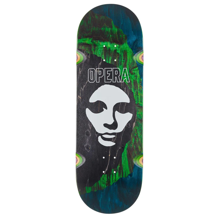 Opera Skateboards Triple Torn Big Mask Skateboard Deck - 10.00"