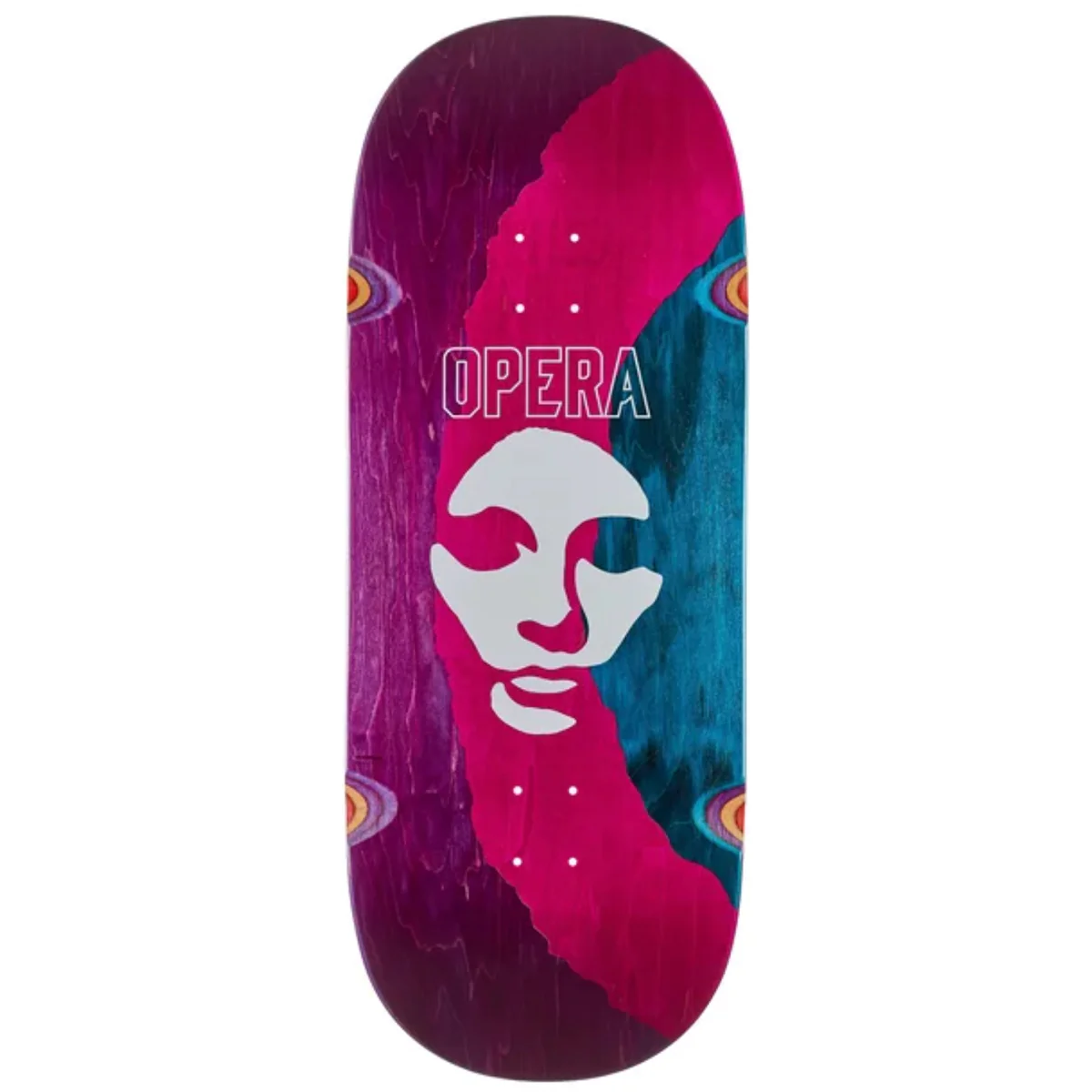 Opera Skateboards Triple Torn Big Mask Skateboard Deck - 12.00"
