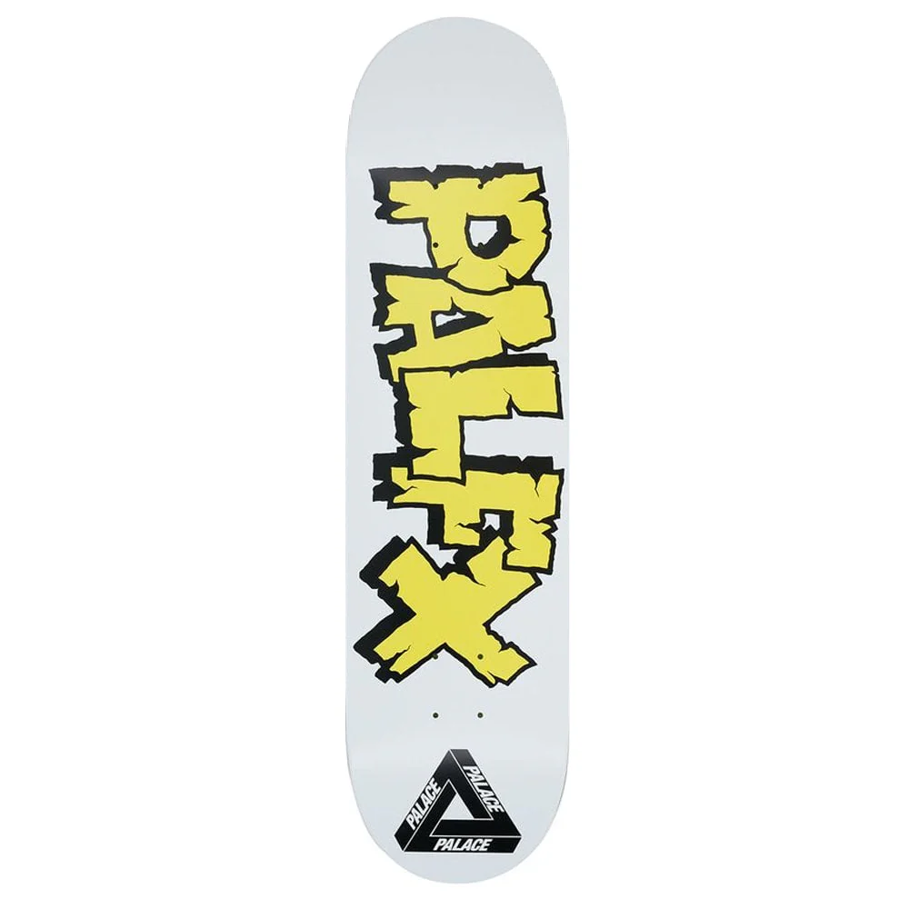 Palace Skateboards NEIN FX White Skateboard Deck - 8.375