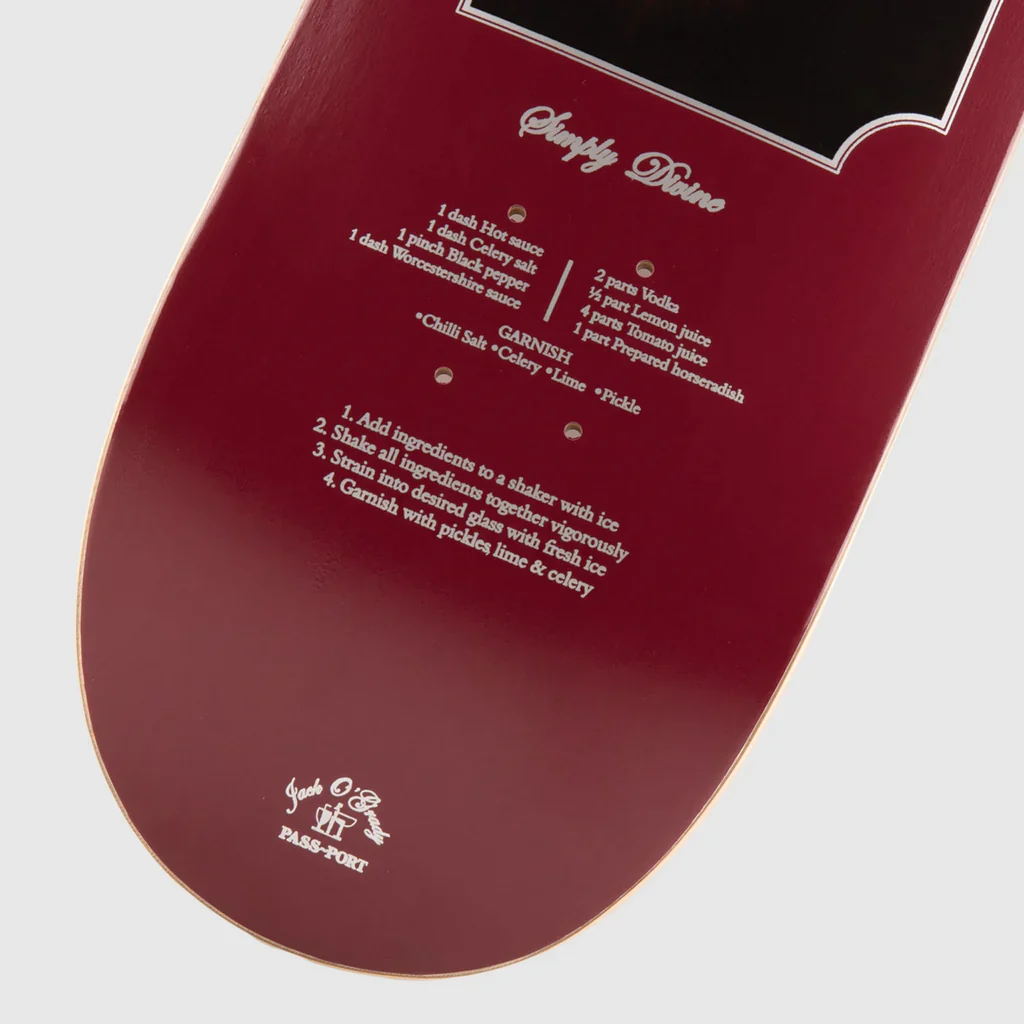 Pass-Port Cocktail Pro Series Jack Bloody Mary Skateboard Deck - 8.5 - Image 3