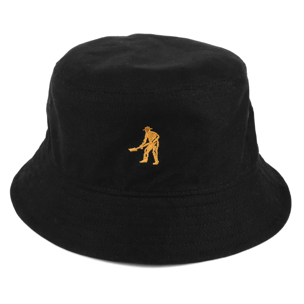 Pass-Port Intersolid Reversible Bucket Hat - Mustard - Image 2