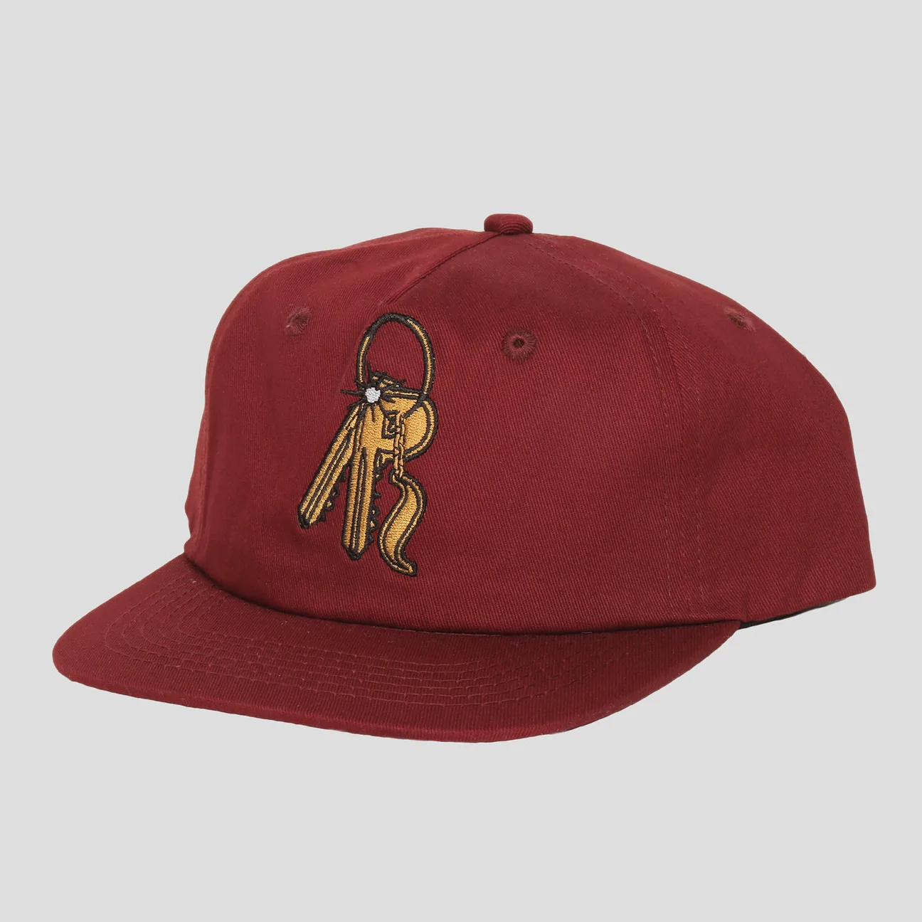 Pass-Port Master Key 5 Panel Cap - Burgundy