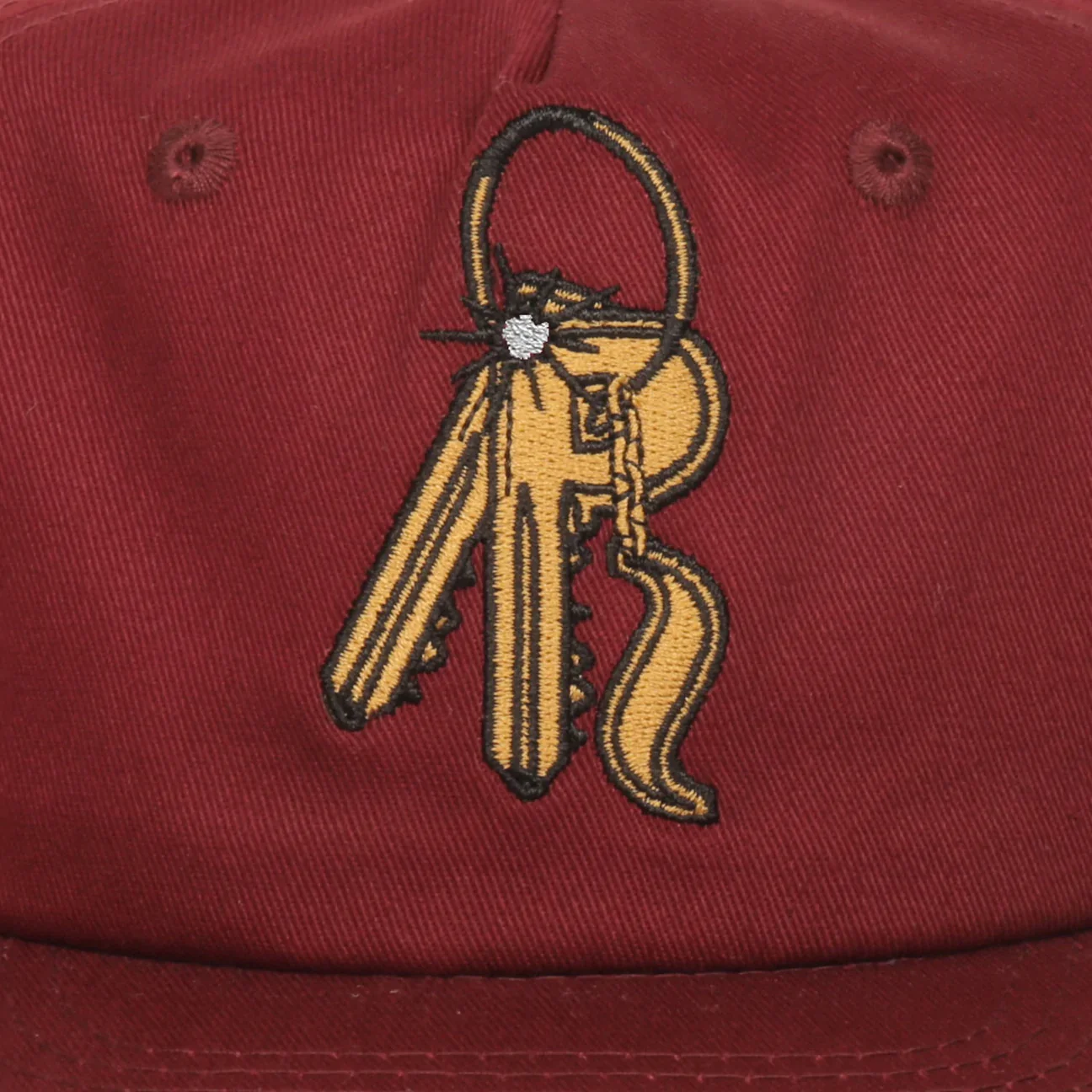 Pass-Port Master Key 5 Panel Cap - Burgundy - Image 2