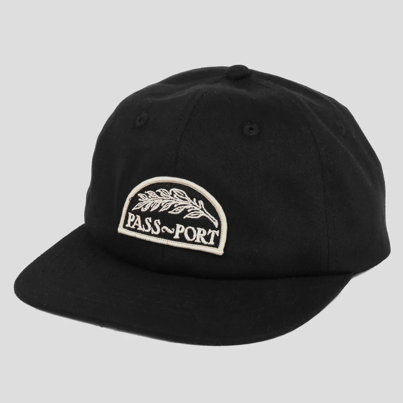 Pass-Port Quill Patch 6 Panel Cap - Black