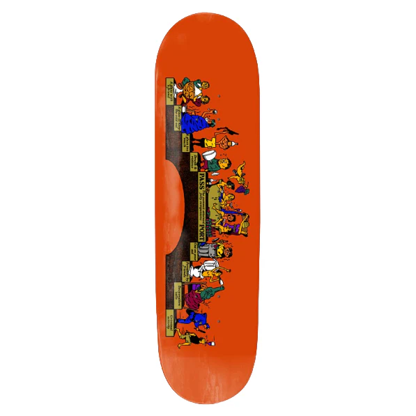 Pass~Port Singles Series Trickle Down Skateboard Deck - 8.125