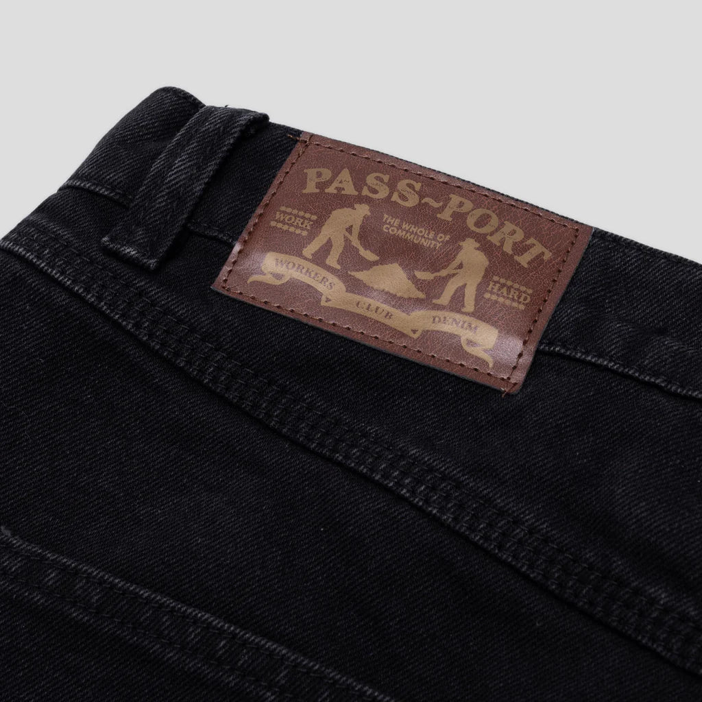 Pass~Port Workers Club Denim Shorts - Black - Image 3