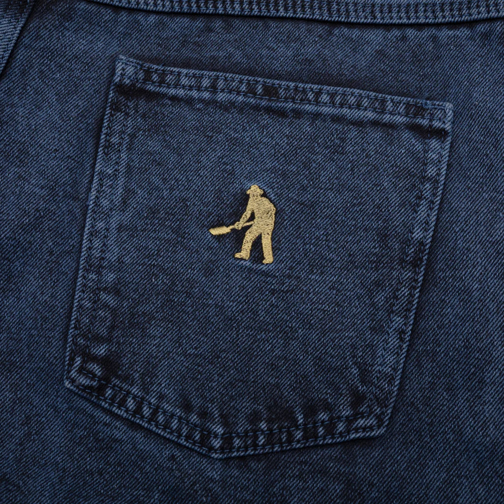 Pass~Port Workers Club Denim Shorts - Over Dye Navy - Image 2