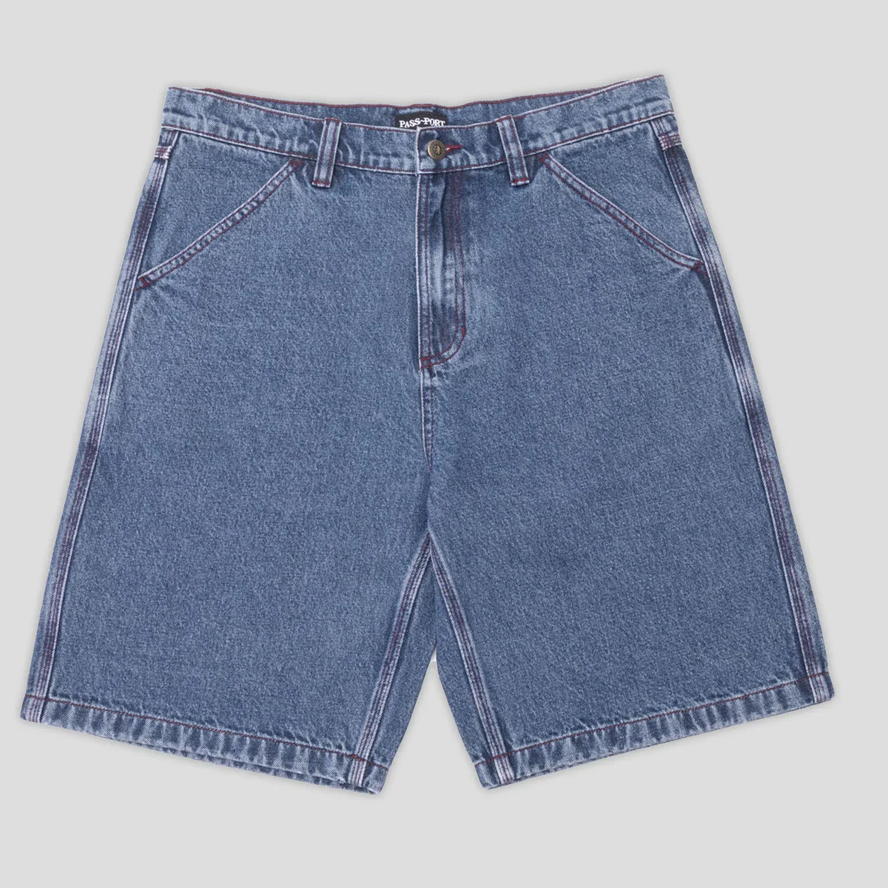 Pass~Port Workers Club Denim Shorts - Washed Dark Indigo