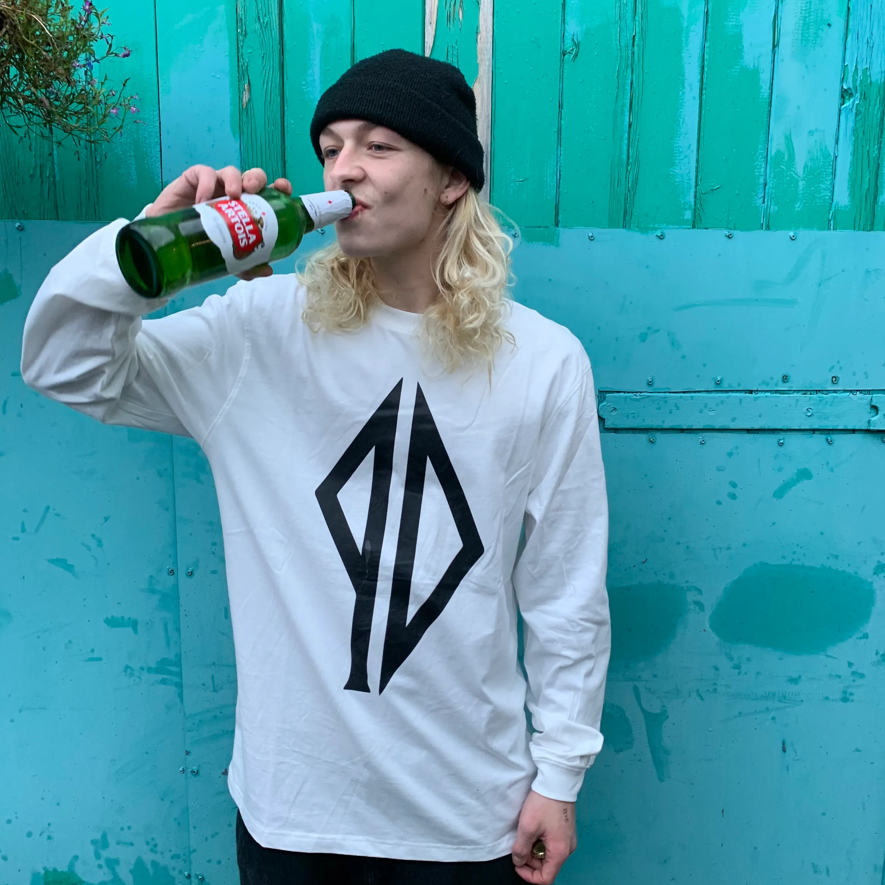 Piss Drunx Big Logo Longsleeve - White - Image 2