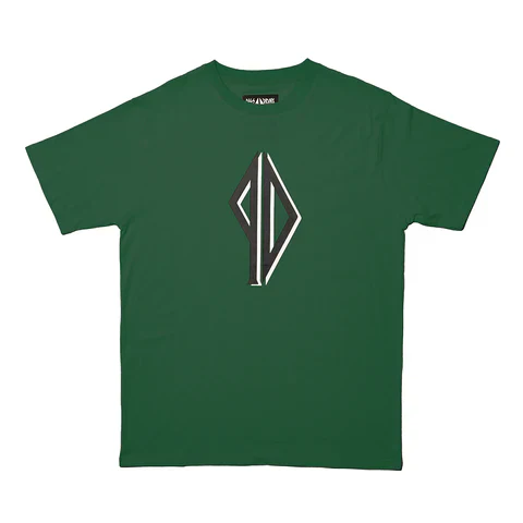 Piss Drunx Shadows Logo Tee - Forest Green