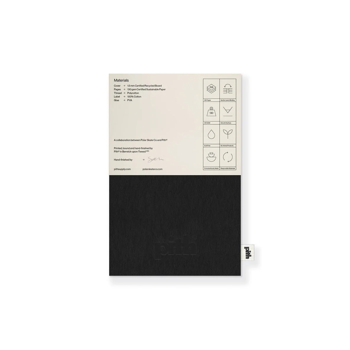 PITH® | YUZU | POLAR SKATE CO. DECK BOOK - BLACK - Image 3