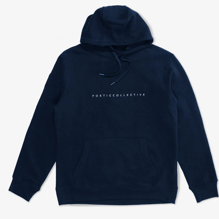 Poetic Collect Painting Hoodie Navy - Image 2