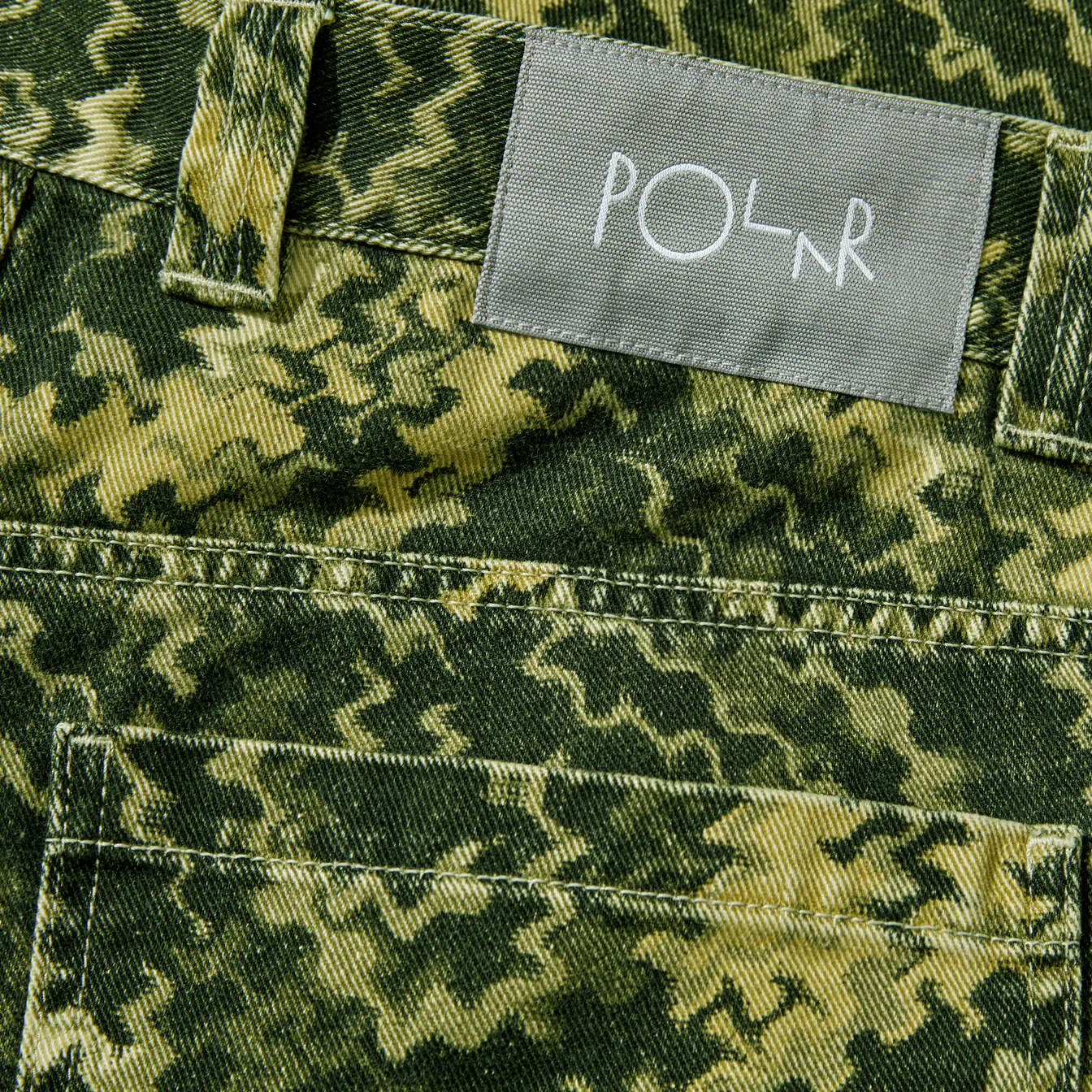 Polar Skate Co. 93 Work Pants Camo - Green - Image 2