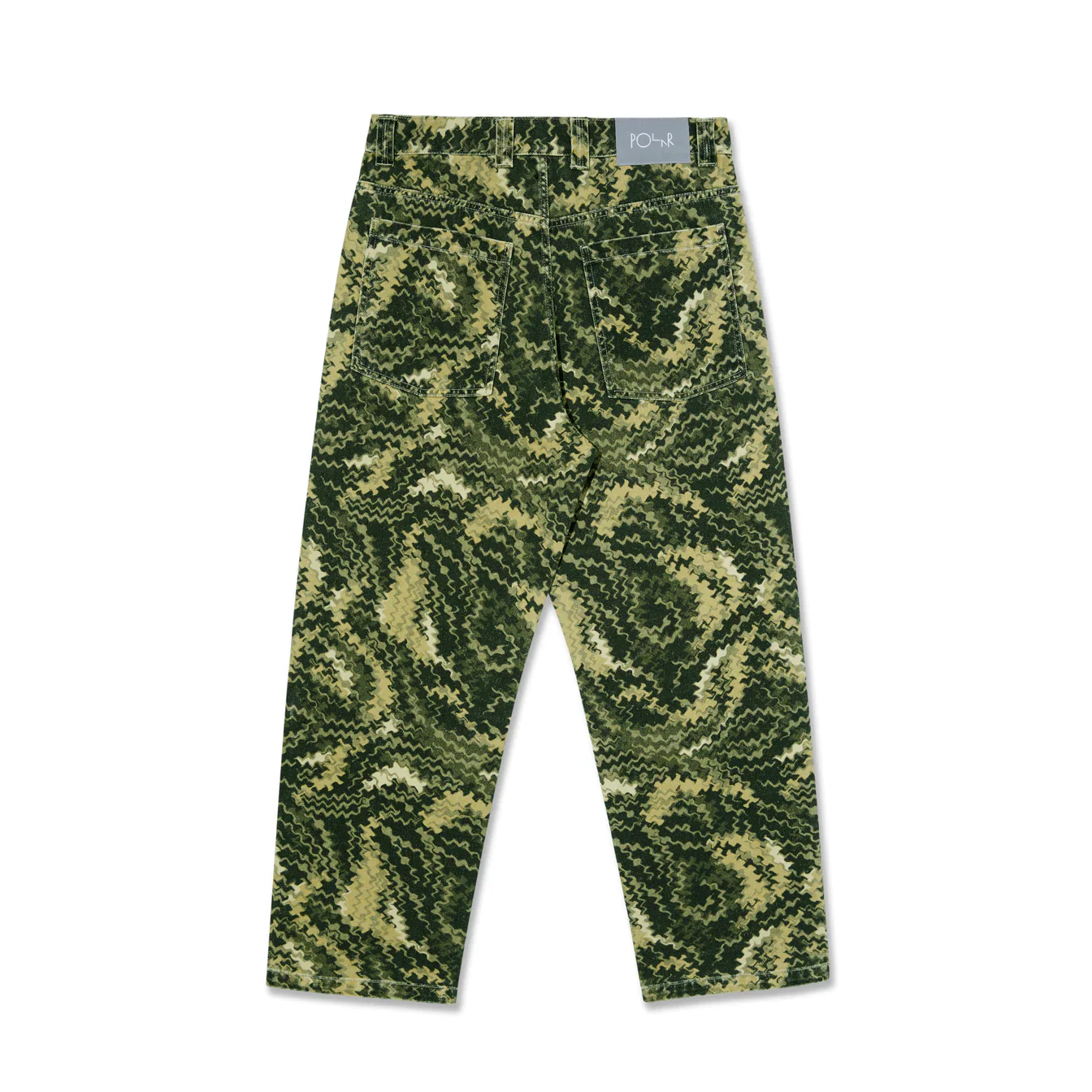 Polar Skate Co. 93 Work Pants Camo - Green - Image 3