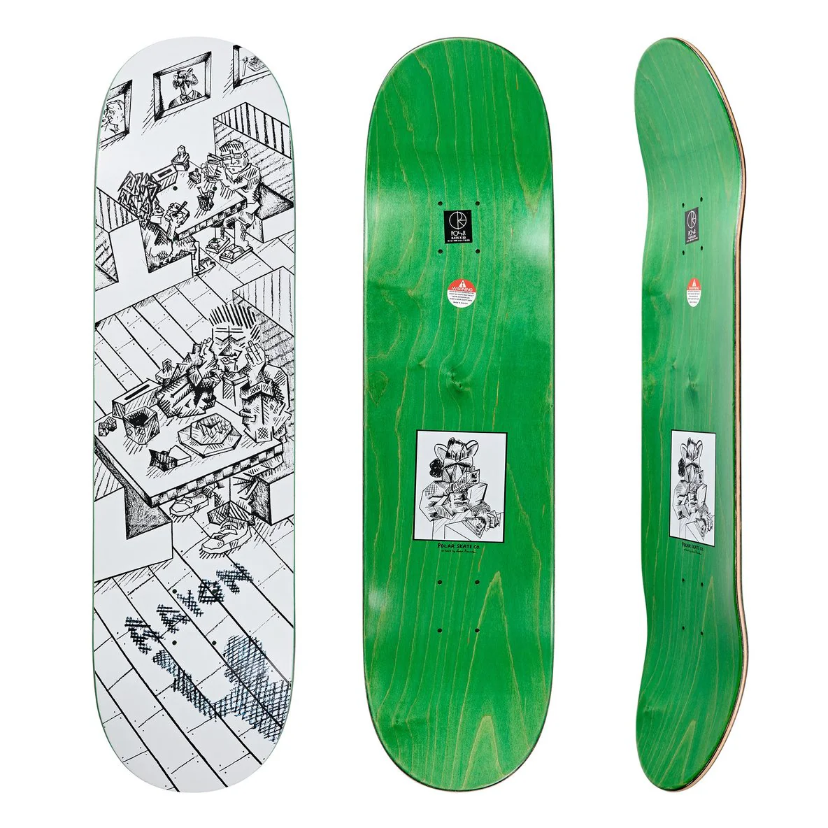 Polar Skate Co Aaron Herrington Diner Skateboard Deck - 8.375 - Image 2