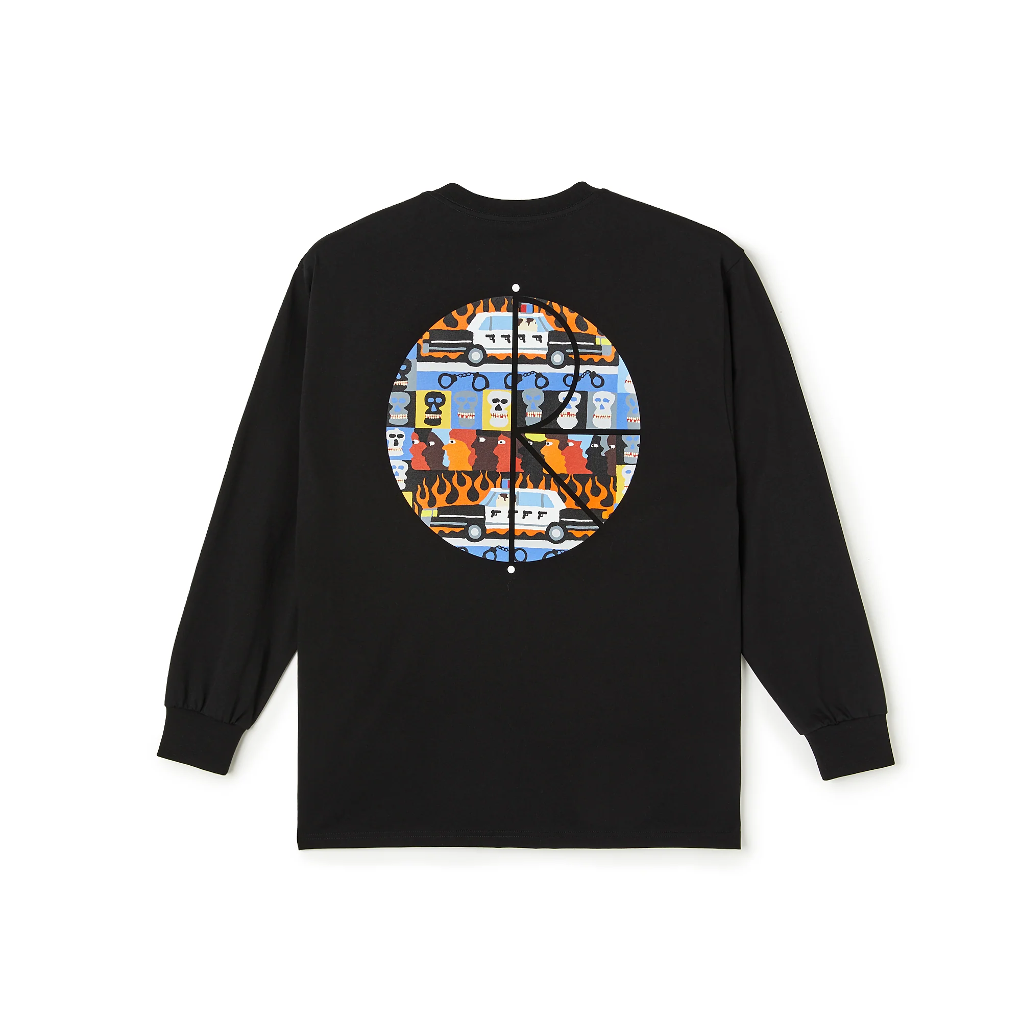Polar Skate Co ACAB Fill Logo Longsleeve - Black