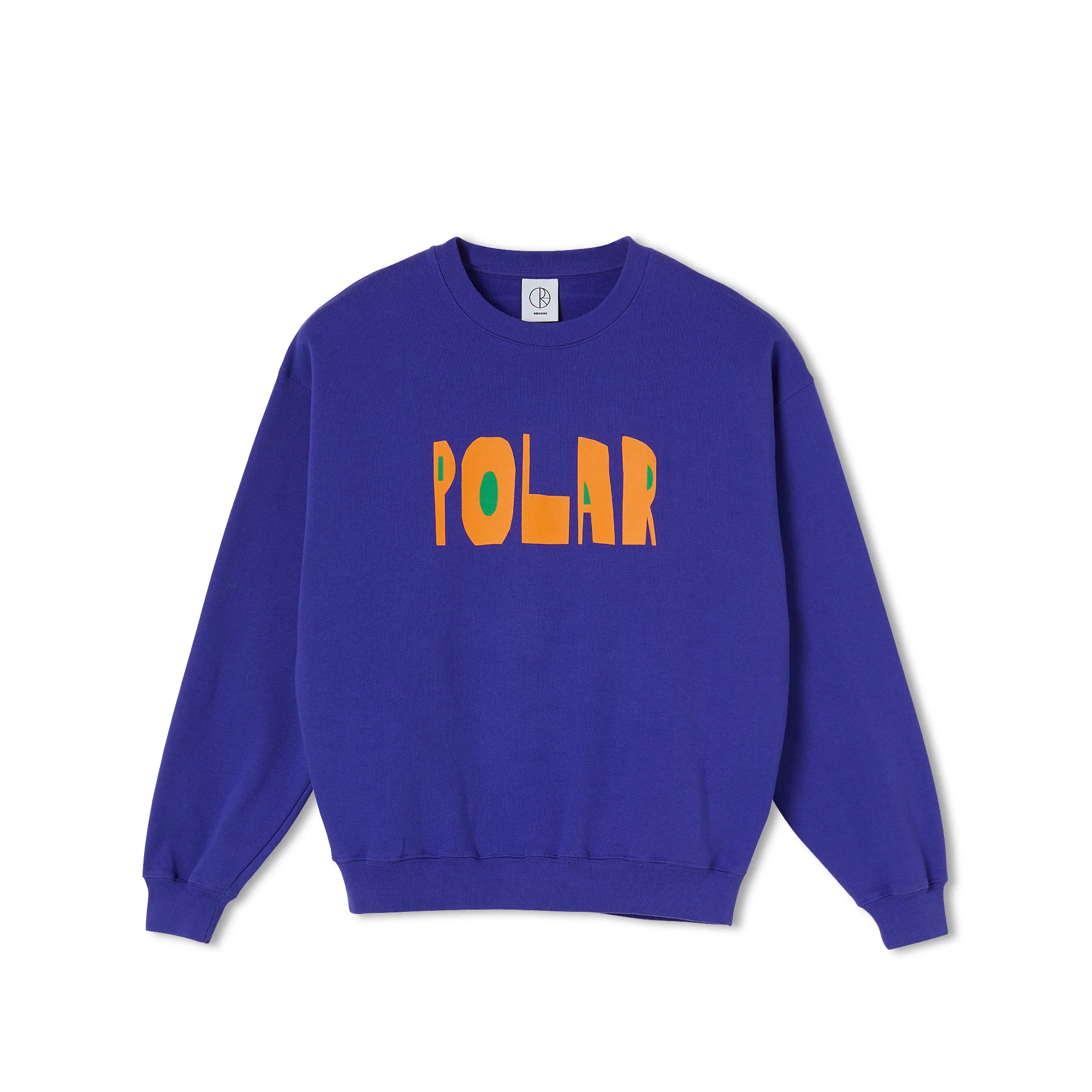 Polar Skate Co Cut Logo Crewneck Sweatshirt - Purple