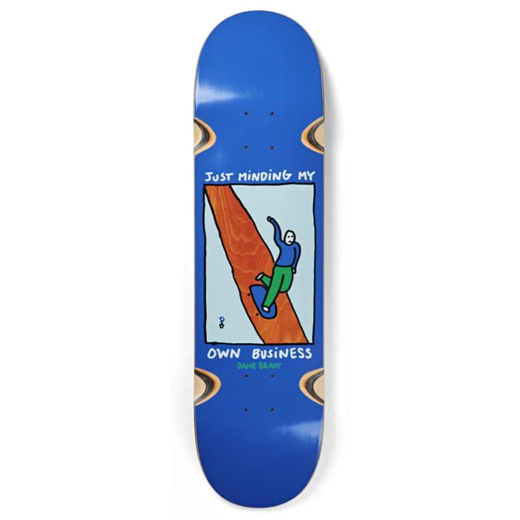 Polar Skate Co Dane Brady Just Minding My Own Business Skateboard Deck - 9.00
