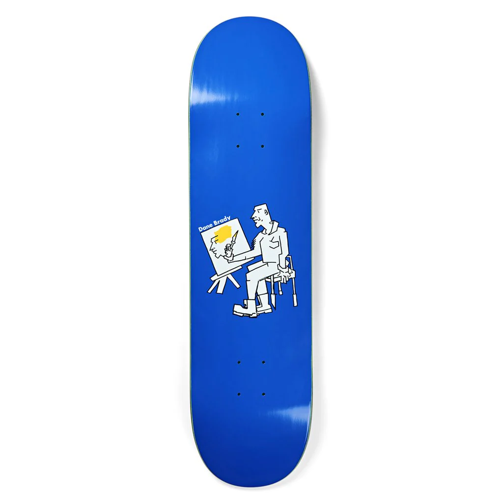 Polar Skate Co Dane Brady Painter Skateboard Deck Blue - 8.25