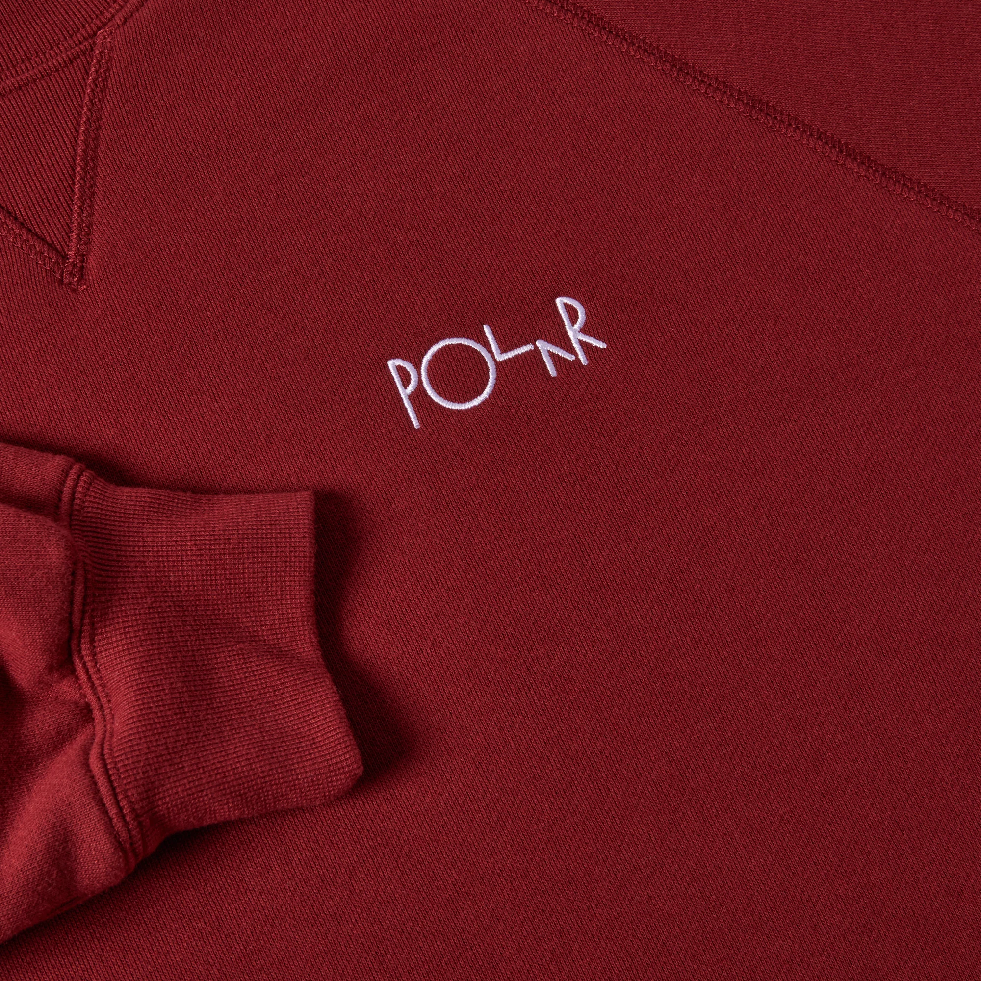 Polar Skate Co Default Crew Neck Sweatshirt - Rich Red - Image 2