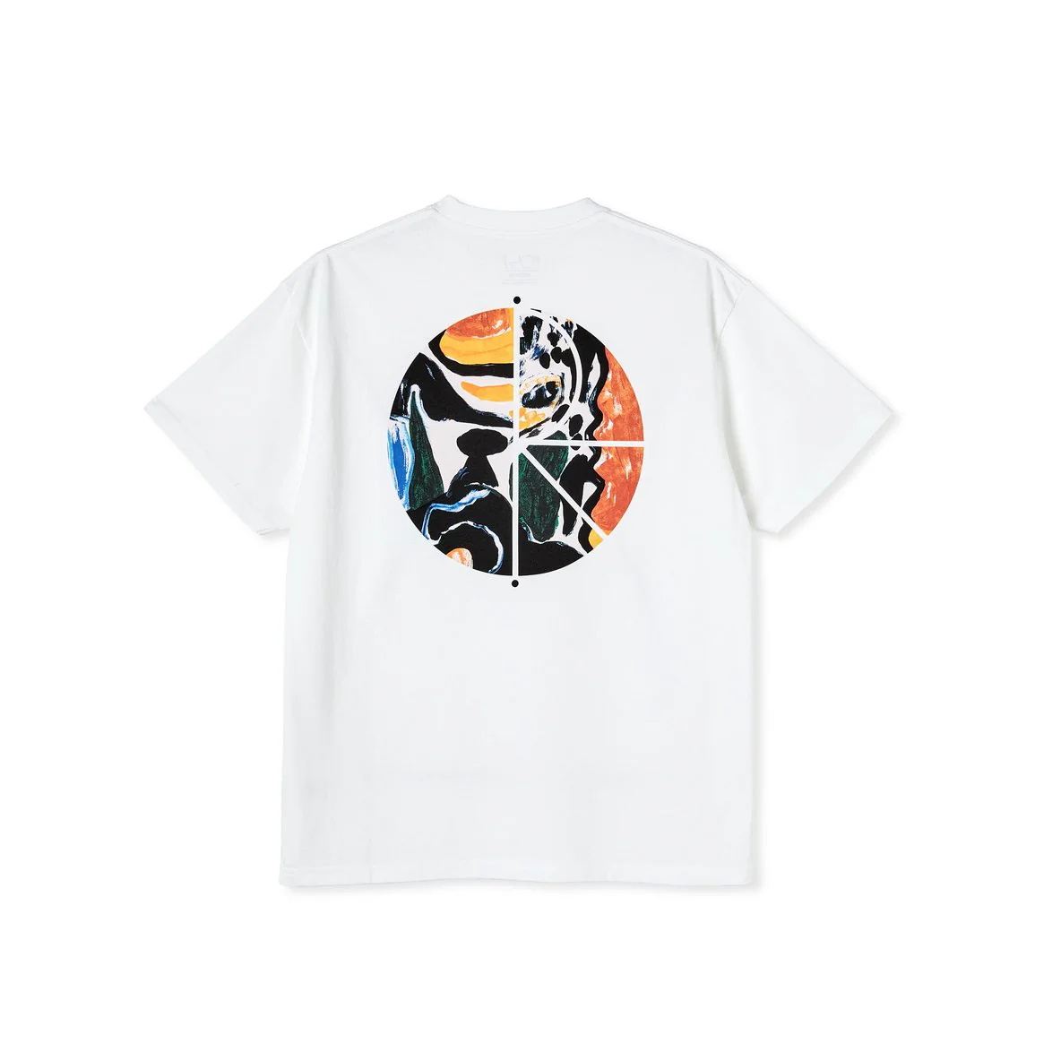 Polar Skate Co Facescape Fill Logo Tee White