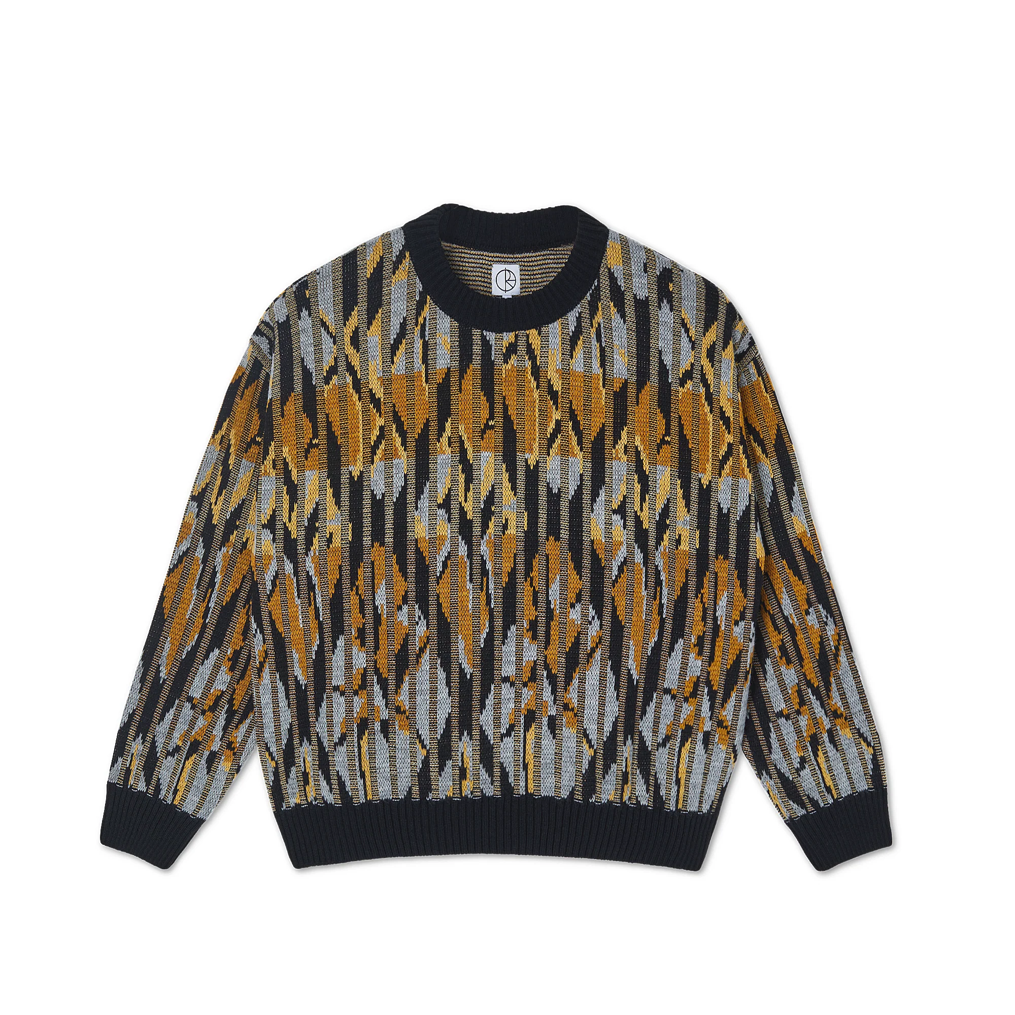 Polar Skate Co HW21 Paul Knit Sweater Black/Yellow