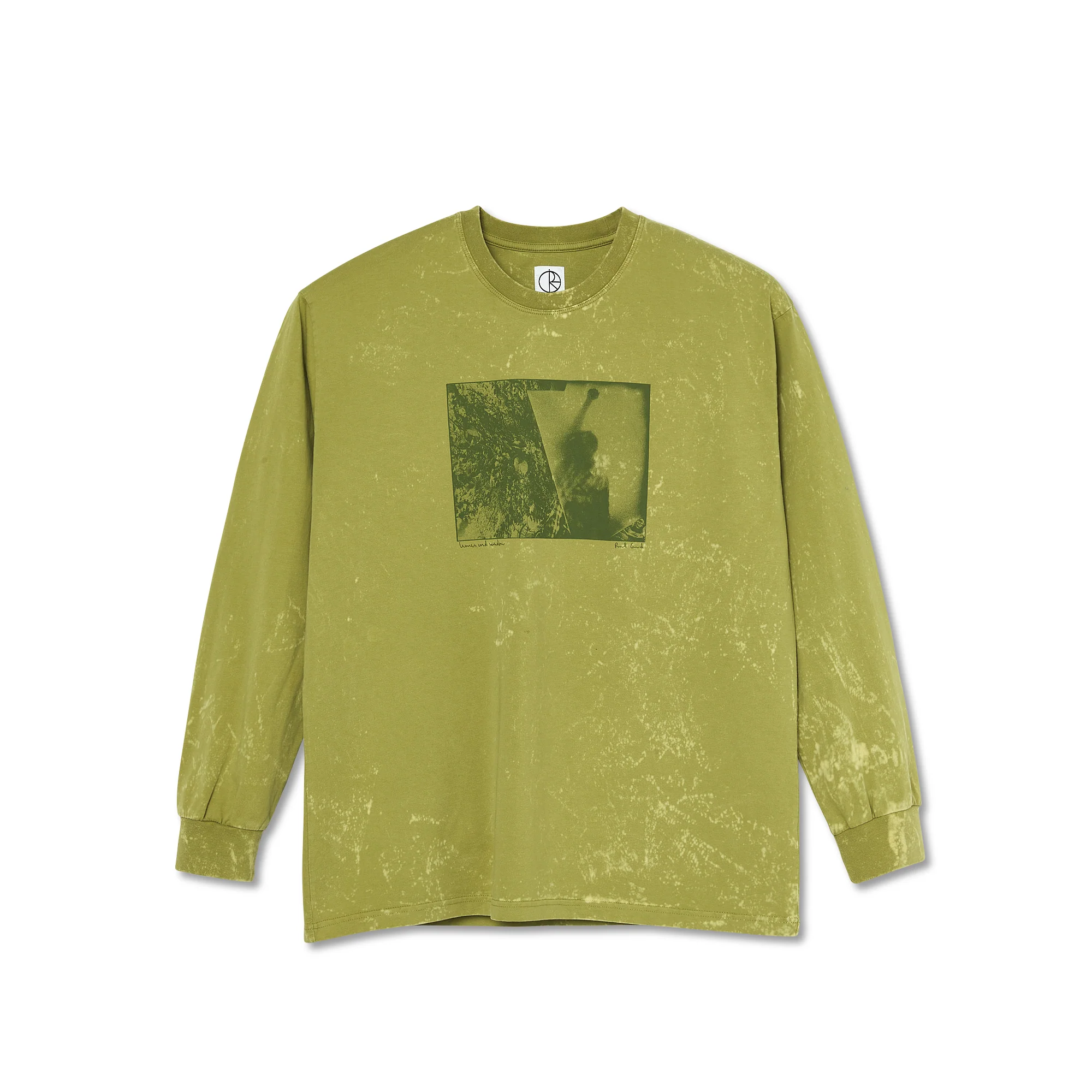 Polar Skate Co Leaves And Window Longsleeve - Pea Green