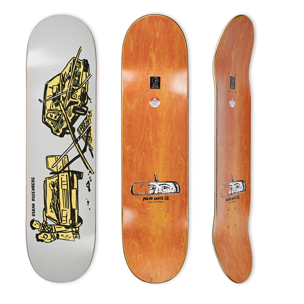 Polar Skate Co Oskar Rozenberg Drivers License Skateboard Deck - 8.25