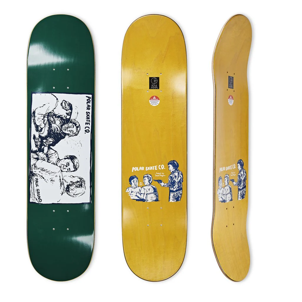 Polar Skate Co Paul Grund Cold Streak Skateboard Deck - 8.00