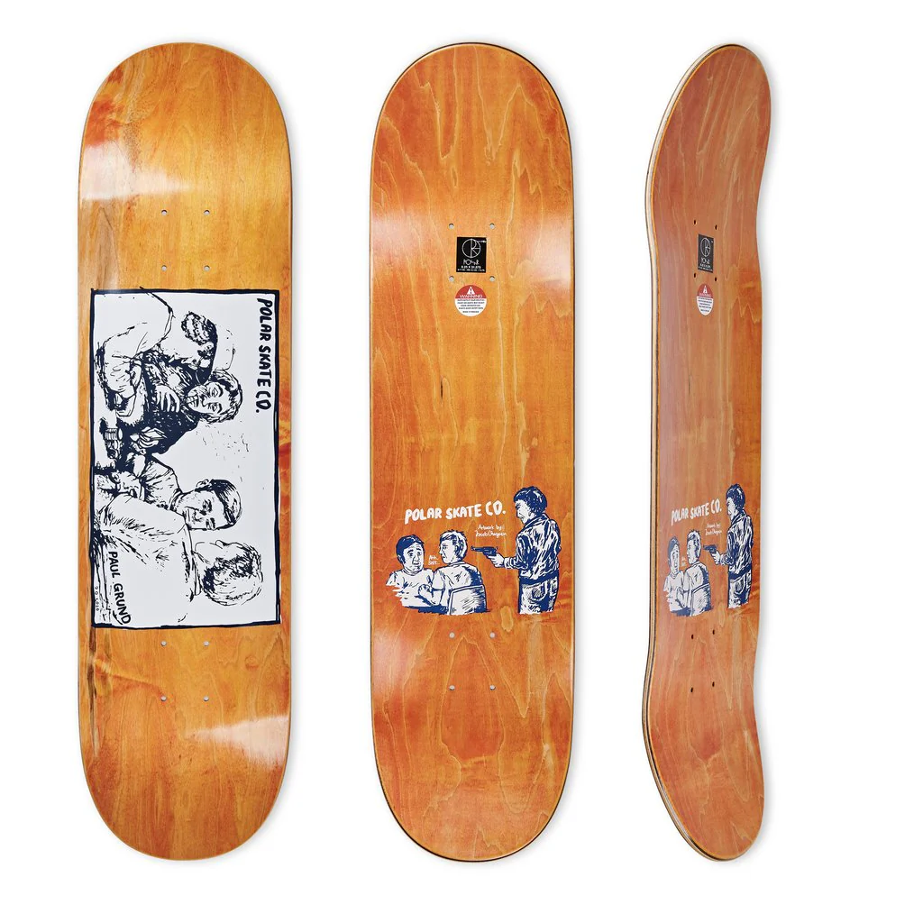 Polar Skate Co Paul Grund Cold Streak Skateboard Deck - 8.25