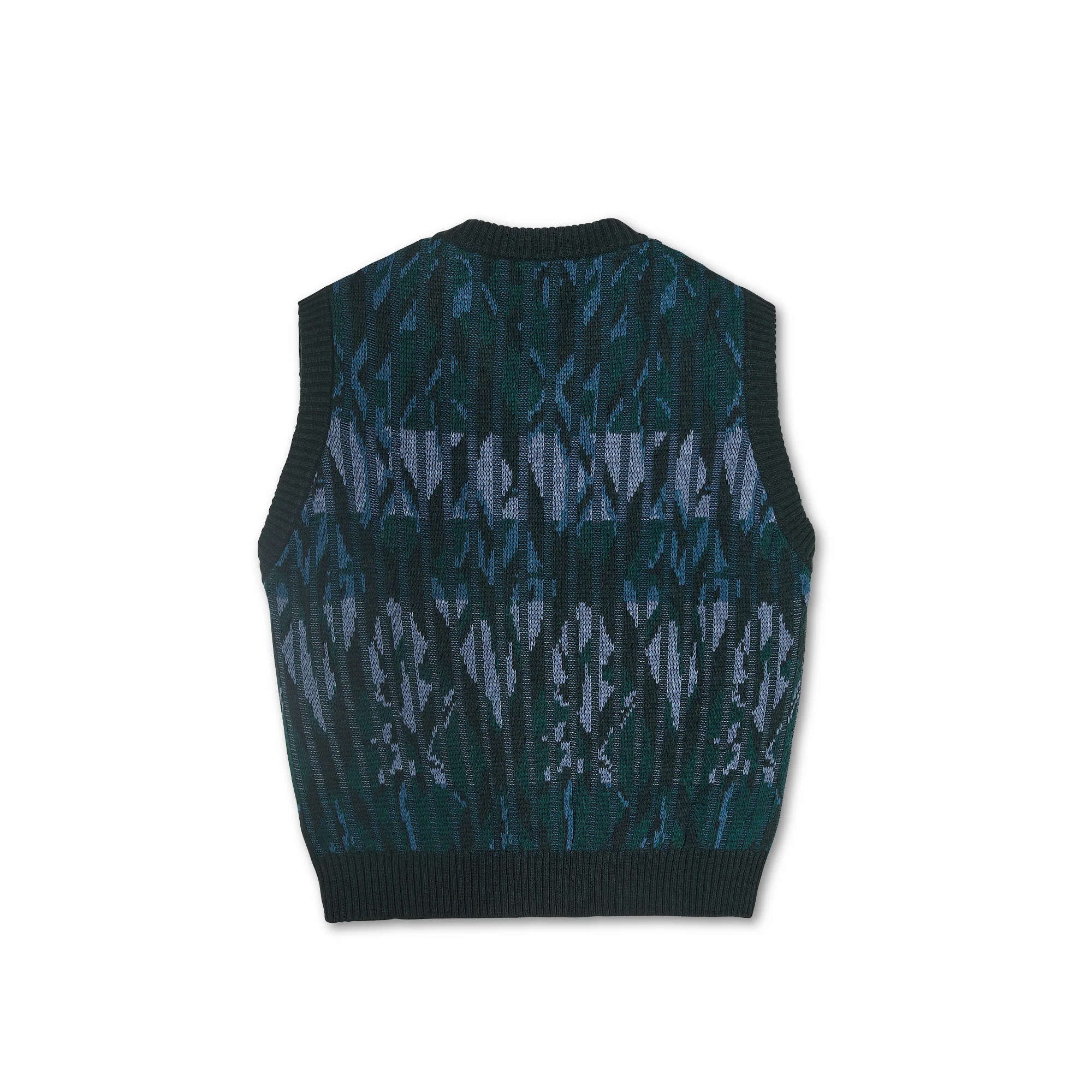 Polar Skate Co Paul Knit Vest Dark Green - Image 2