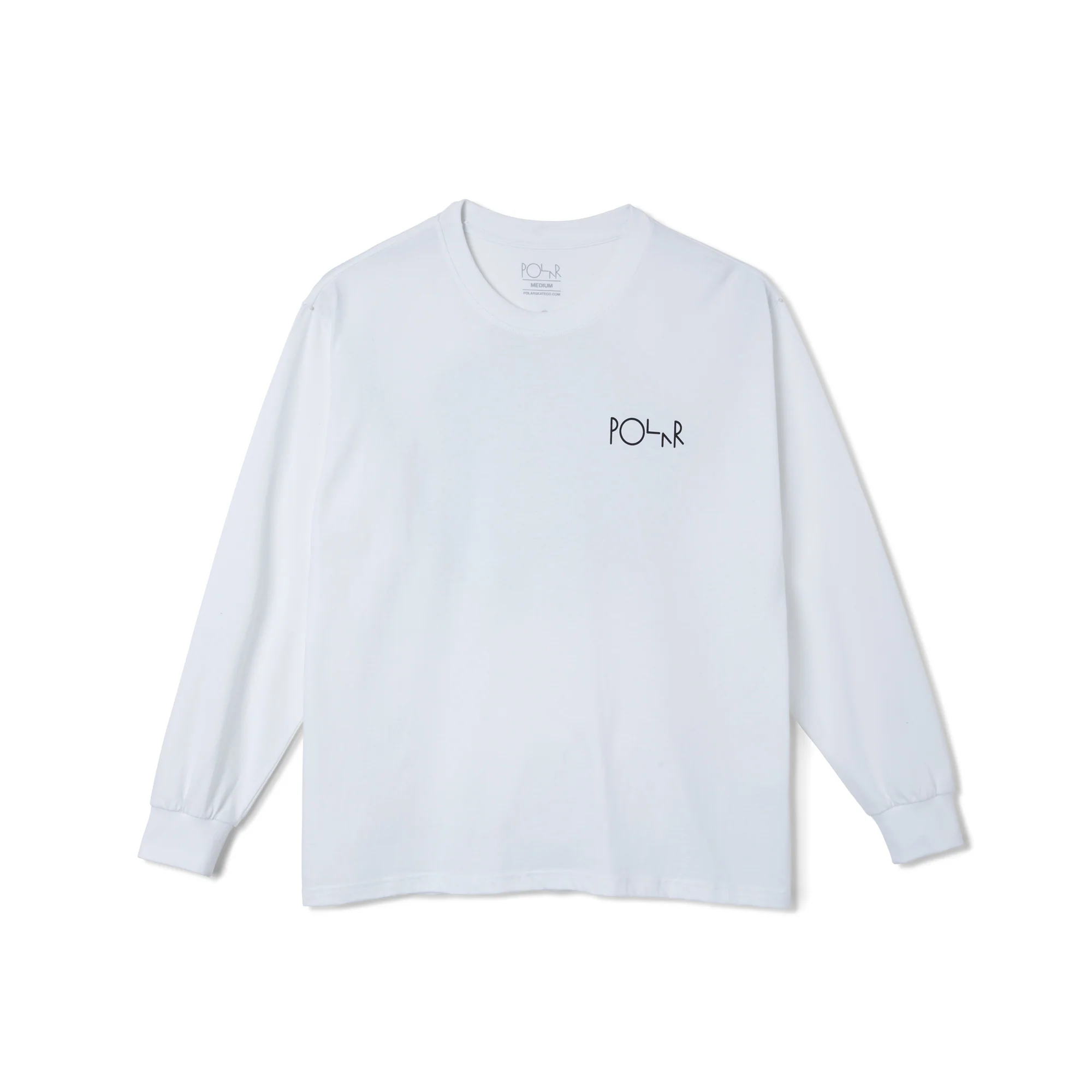Polar Skate Co. Sequence Fill Logo Longsleeve T-Shirt - White