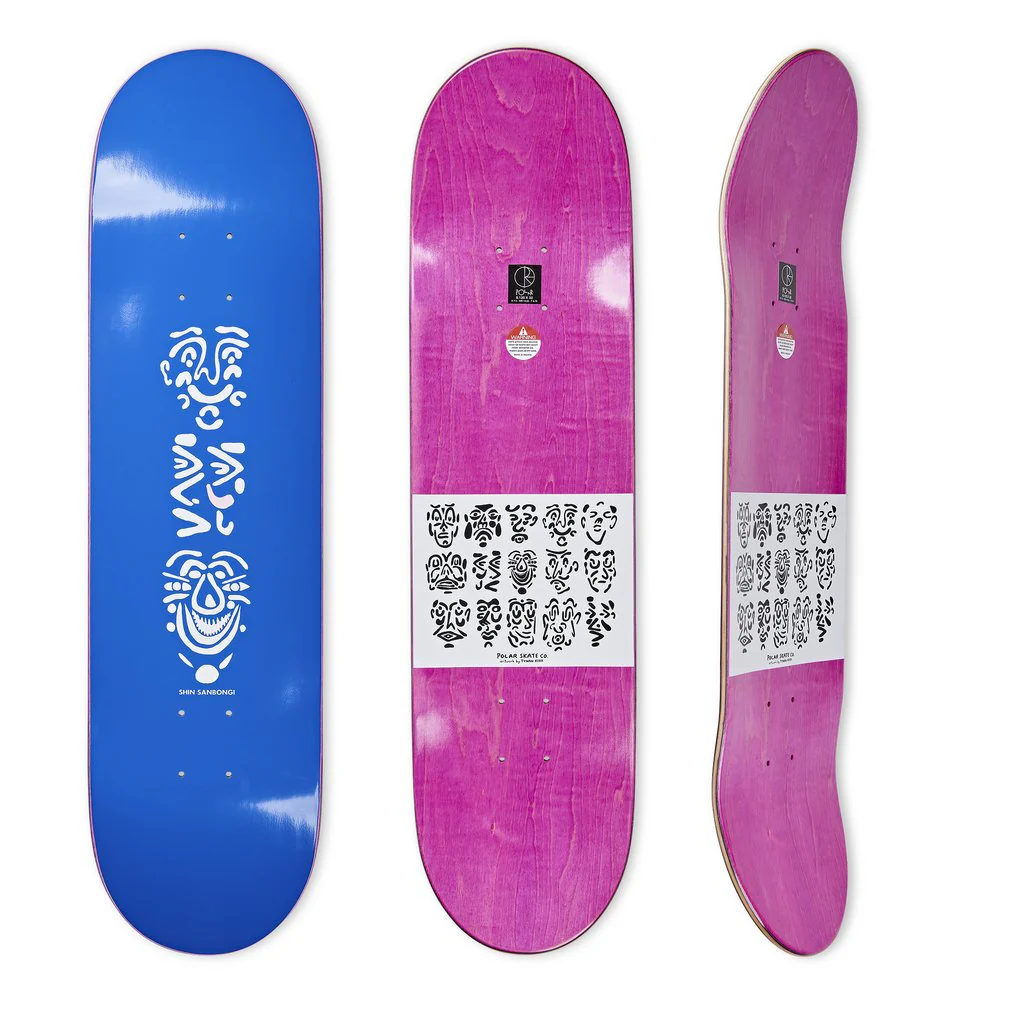 Polar Skate Co Shin Sanbongi Faces Skateboard Deck - 8.5
