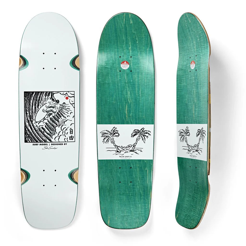 Polar Skate Co Shin Sanbongi Surf Model Skateboard Deck - Surf Jr 8.75 - Image 2