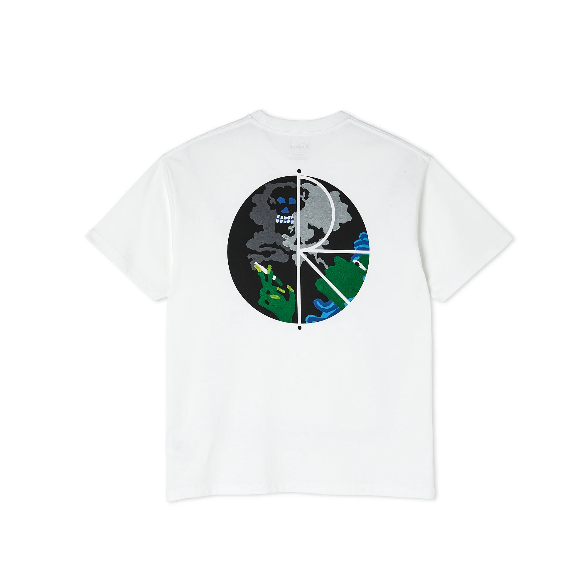 Polar Skate Co Smoking Lady Fill Logo Tee White - Image 2