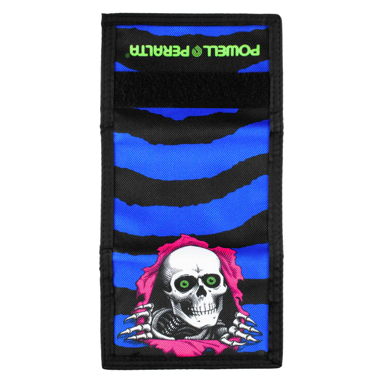 Powell Peralta Ripper Trifold Velcro Wallet - Blue / Red - Image 3