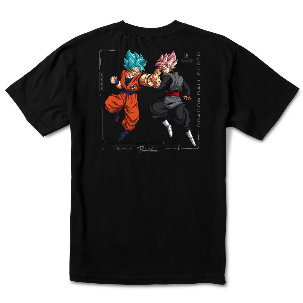 Primitive Skateboarding X Dragon Ball Goku Versus T-Shirt - Black