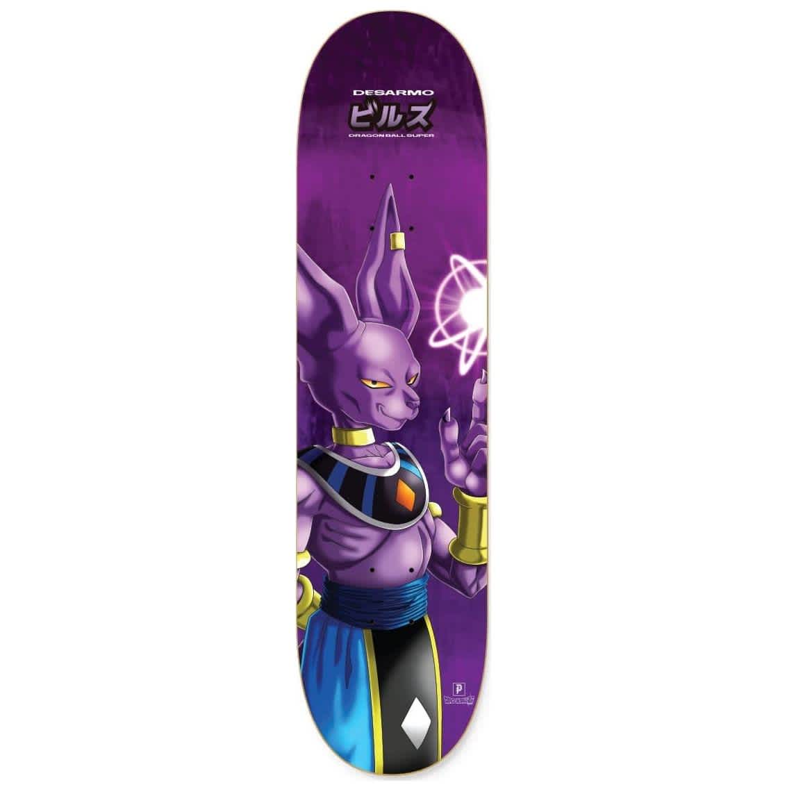 Primitive Skateboards Dragonball Super 2 Destroyer Purple Skateboard Deck - 8.38